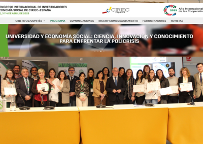 XX Congresso Internacional de Investigadores da Economia Social de CIRIEC-Espanha