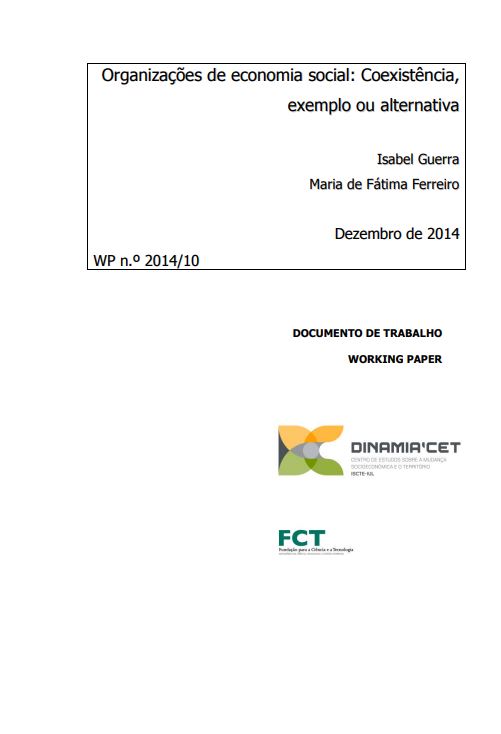 Organizações de Economia Social: coexistência, exemplo ou alternativa?