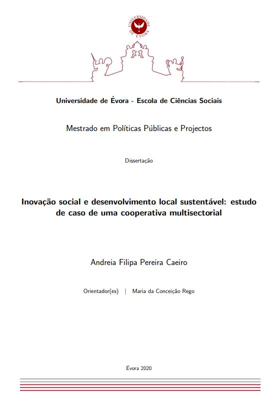 Inovação social e desenvolvimento local sustentável: estudo de caso de uma cooperativa multisectorial