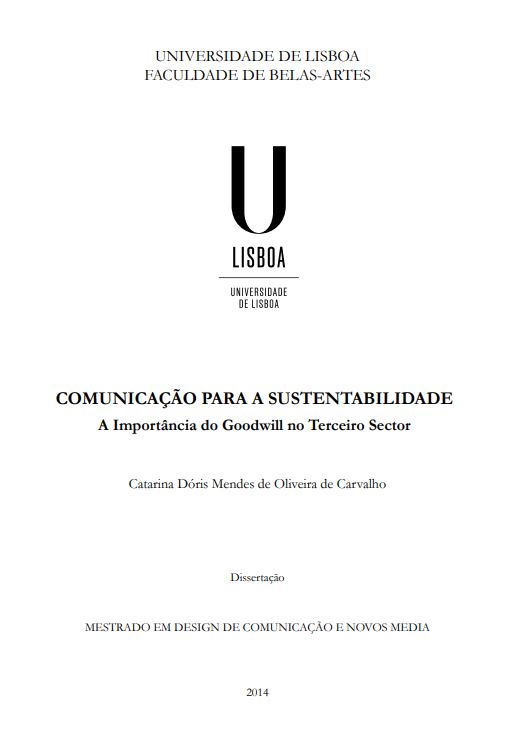 Comunicação para a sustentabilidade: a importância do goodwill no Terceiro Sector