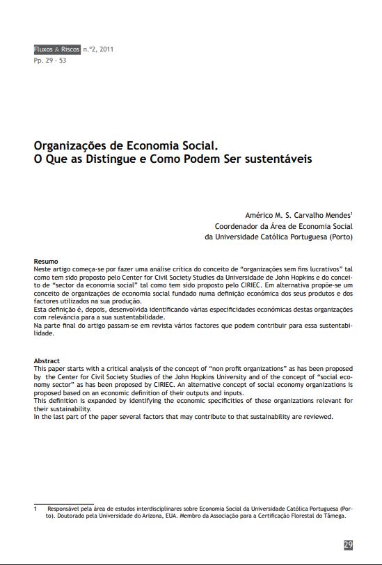 Organizações de economia social: o que as distingue e como podem ser sustentáveis