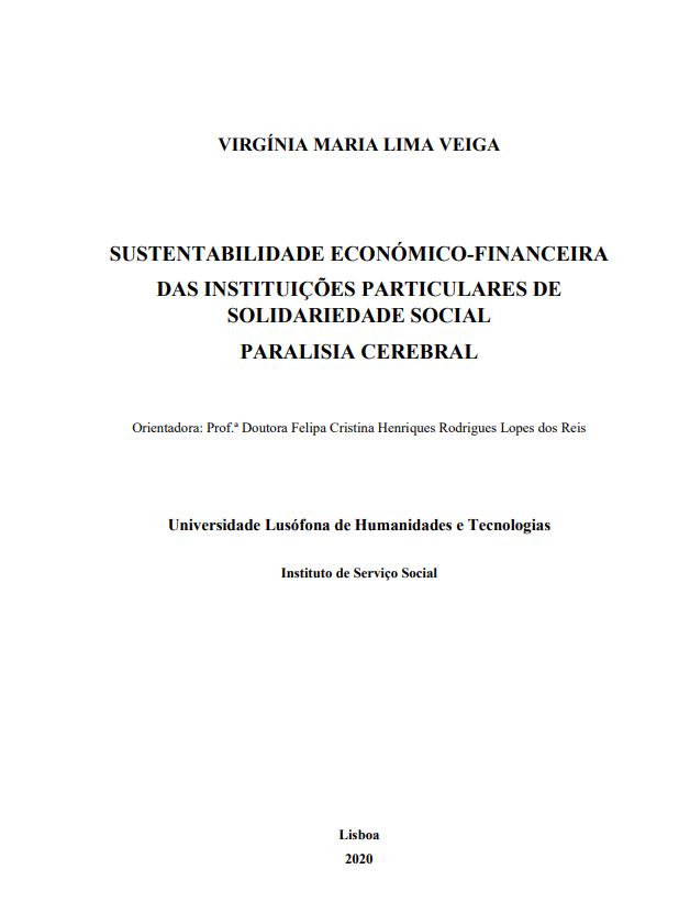 Sustentabilidade económico-financeira das instituições particulares de solidariedade social de paralisia cerebral